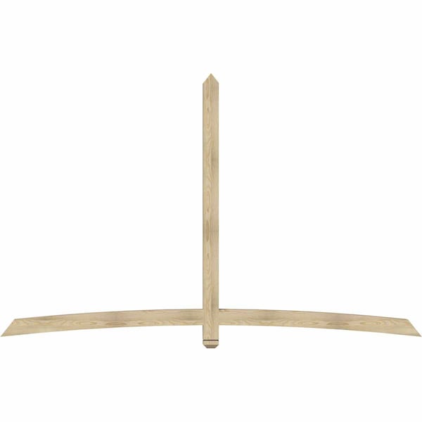 Ekena Millwork Bellingham Rough Sawn Timber Gable Bracket, Douglas Fir, 108"W x 68"H x 4"D x 4"F, 15/12 Pitch GBW108X68X0404BEL00RDF - main